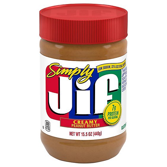 slide 1 of 11, Jif Simply Peanut Butter Creamy - 15.5 Oz, 15.5 oz