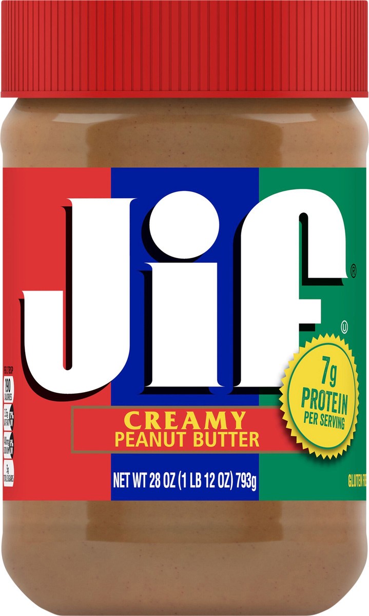slide 6 of 14, Jif Peanut Butter Creamy - 28 Oz, 28 oz