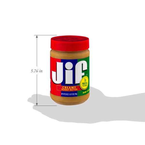 slide 10 of 14, Jif Peanut Butter Creamy - 28 Oz, 28 oz