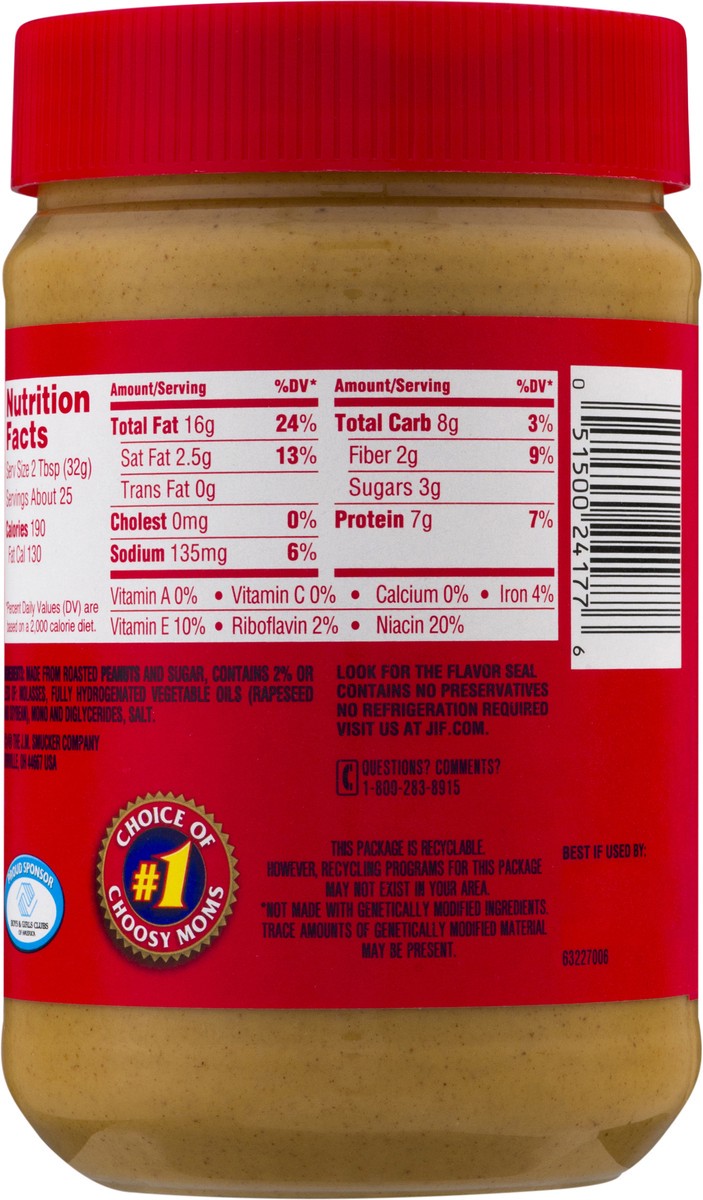 slide 12 of 14, Jif Peanut Butter Creamy - 28 Oz, 28 oz
