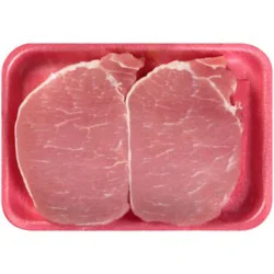 Pork Loin Center Cut Chops Boneless Thin Cut - 1 Lbs