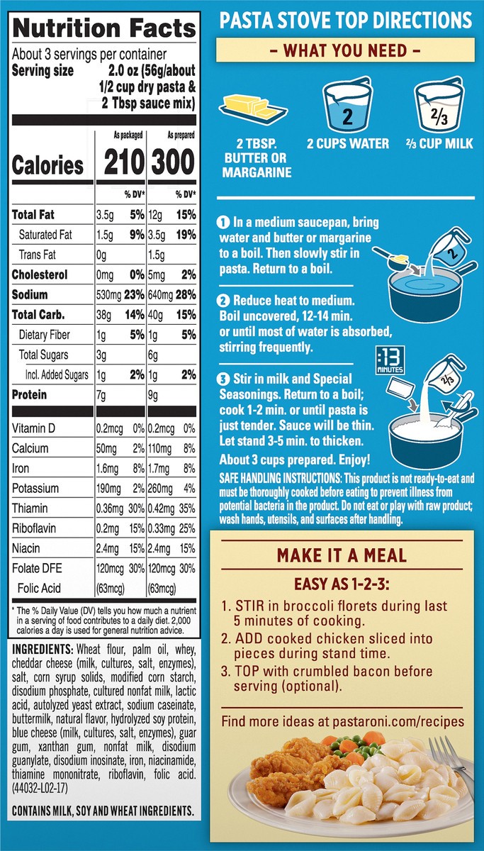 slide 4 of 6, Rice-A-Roni Shells & White Cheddar, 6.2 oz