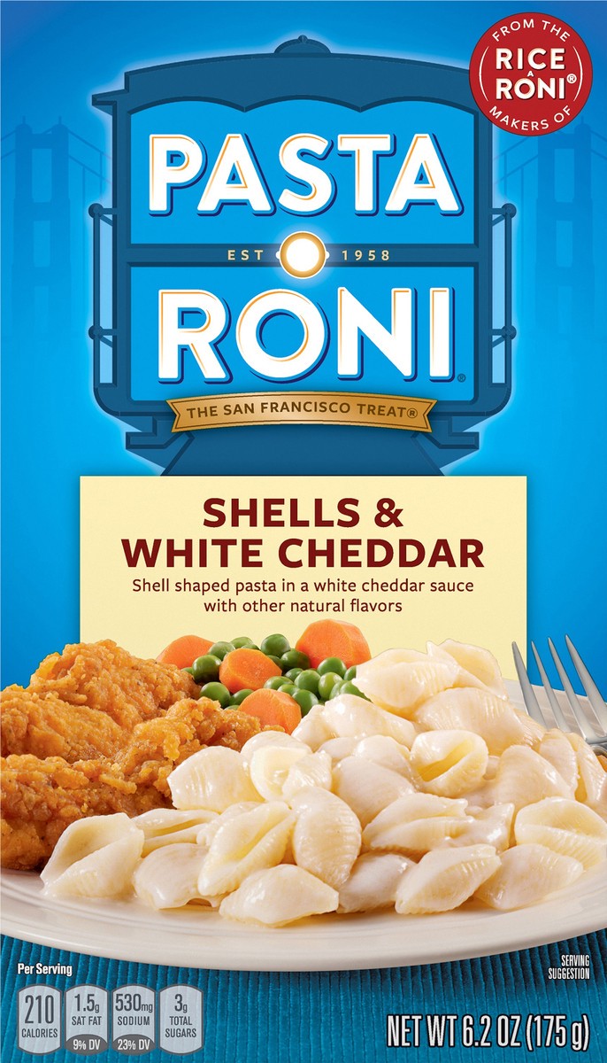 slide 3 of 6, Rice-A-Roni Shells & White Cheddar, 6.2 oz