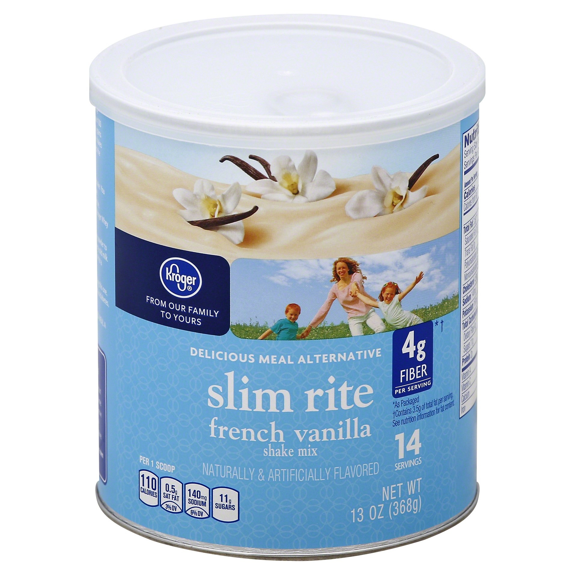 slide 1 of 1, Kroger Slim Rite French Vanilla Meal Replacement Shake Mix, 13 oz