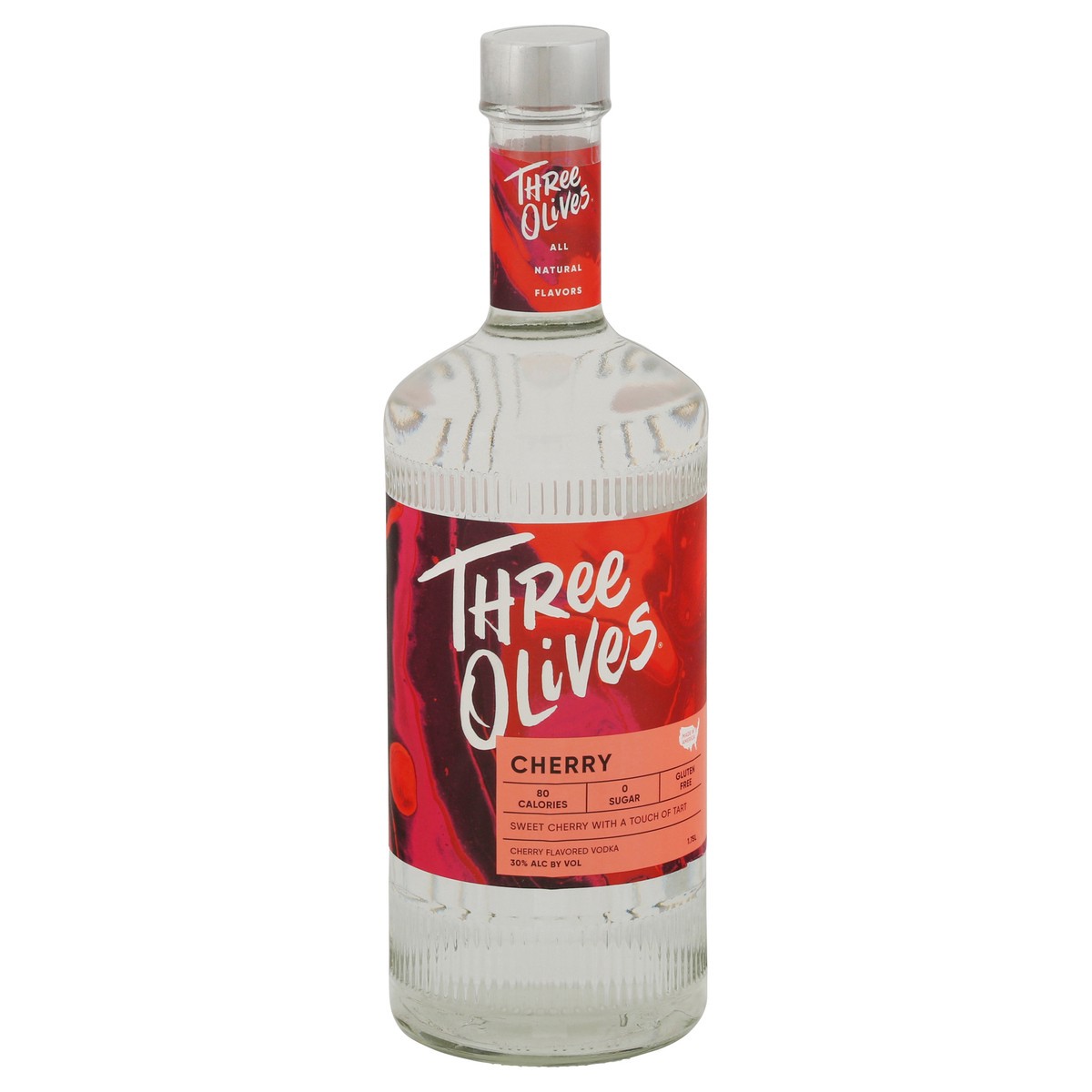 slide 1 of 2, Three Olives Cherry Flavored Vodka 1.75 l, 1.75 liter