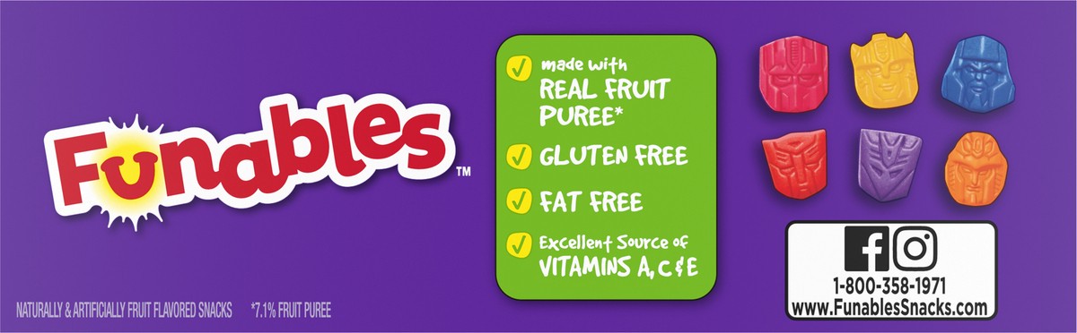 slide 7 of 13, Funables Transformers Earthspark Fruit Flavored Snacks 10 - 0.8 oz Pouches 156938, 10 ct