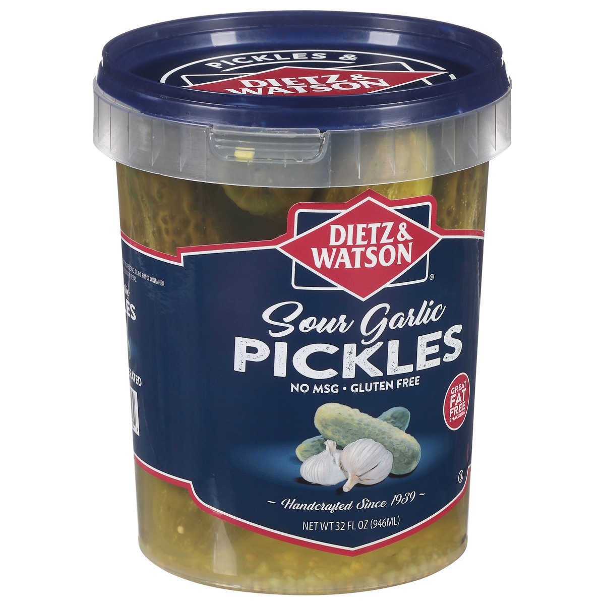 slide 11 of 14, Dietz & Watson Sour Garlic Pickles 32 fl oz, 32 oz