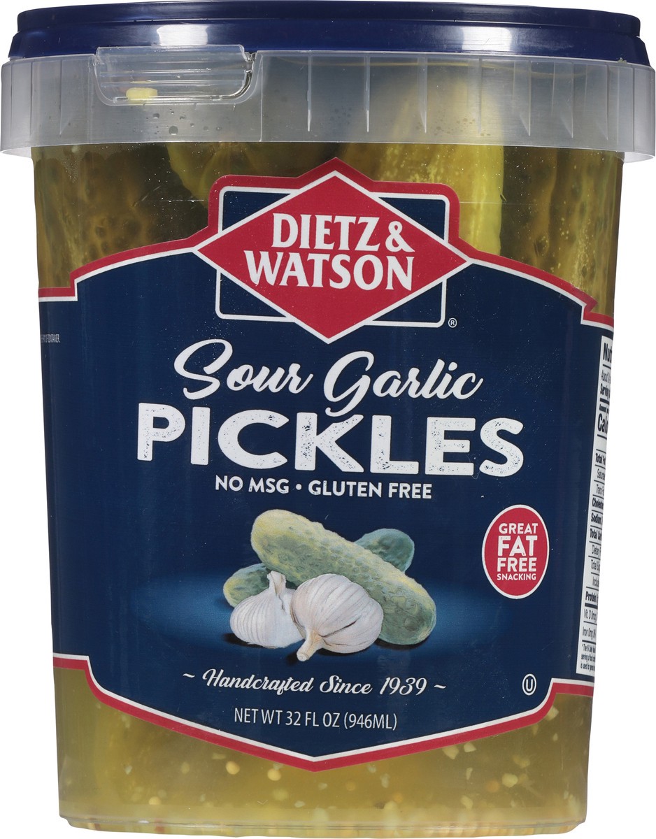 slide 6 of 14, Dietz & Watson Sour Garlic Pickles 32 fl oz, 32 oz