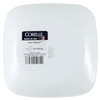 slide 2 of 9, Corelle Rounded Square Plate Pure White, 6.5 in