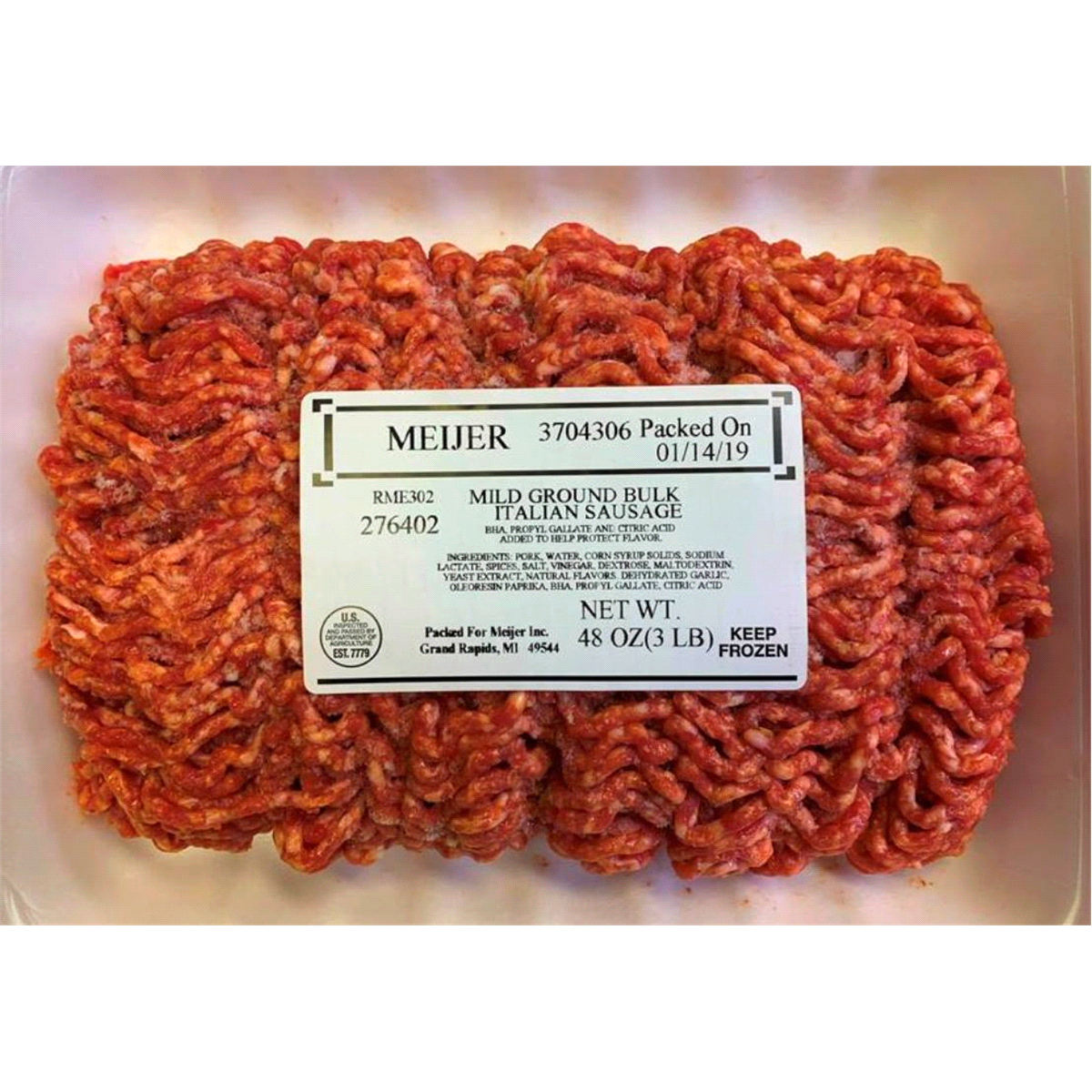 Meijer Mild Ground Bulk Italian, 48 oz per lb Shipt