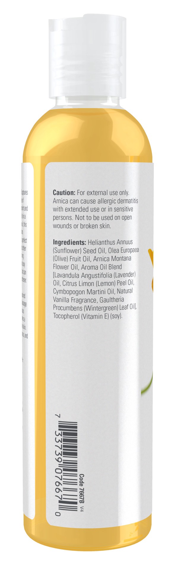 slide 5 of 5, NOW Solutions Arnica Soothing Massage Oil - 8 fl. oz., 8 fl oz