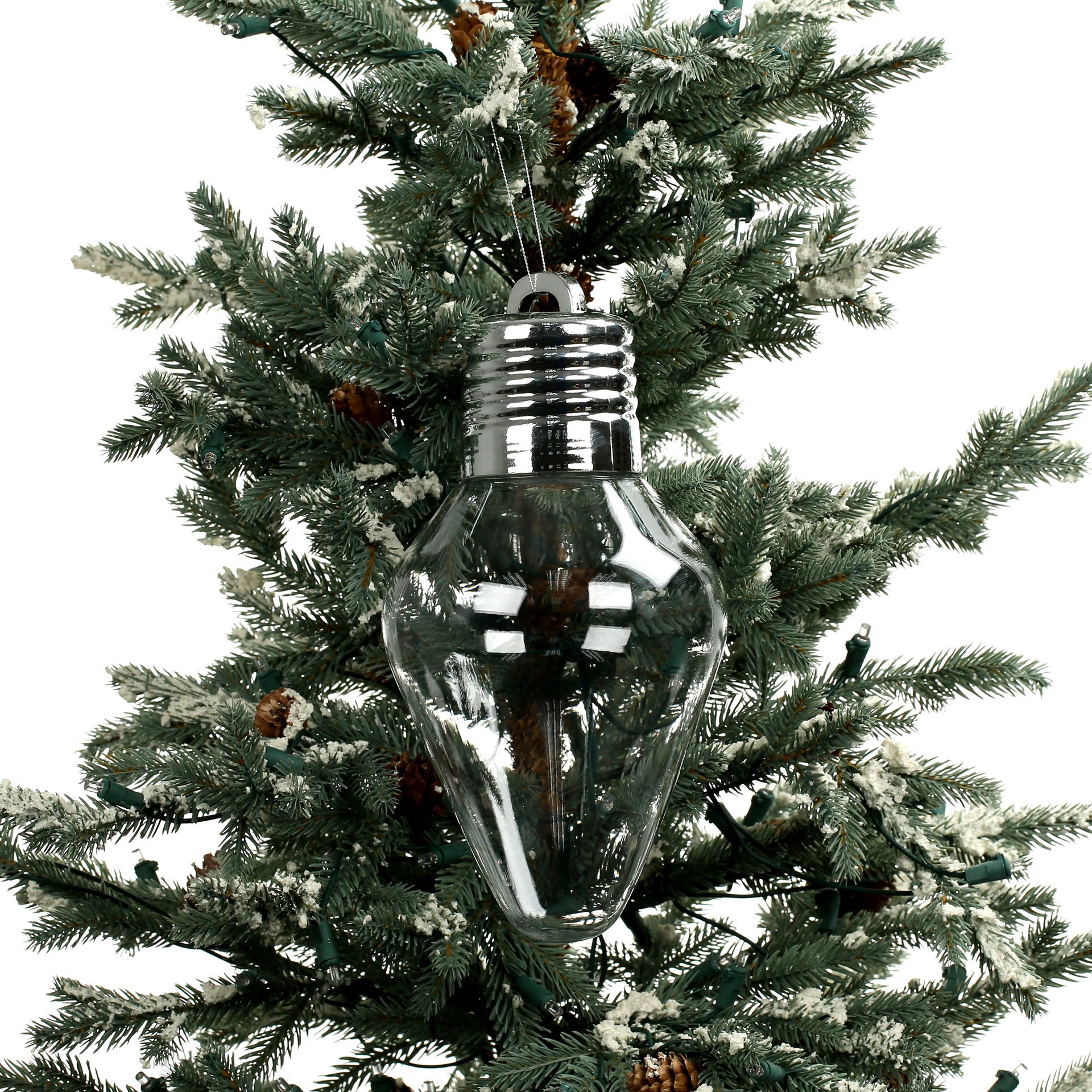 slide 2 of 2, 10" Diy Plastic Bulb Ornament By Make Market, 10 in