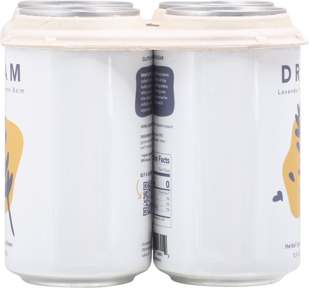slide 4 of 13, Dram Apothecary Lavender Sparkling Water 12Oz 4Pk, 4 ct/ 12 oz