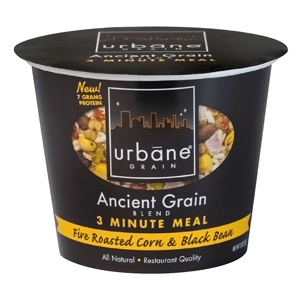 slide 1 of 1, Urbane Grain Ancient Grain Blend 3-Minute Meal, Corn & Black Bean, 2 oz