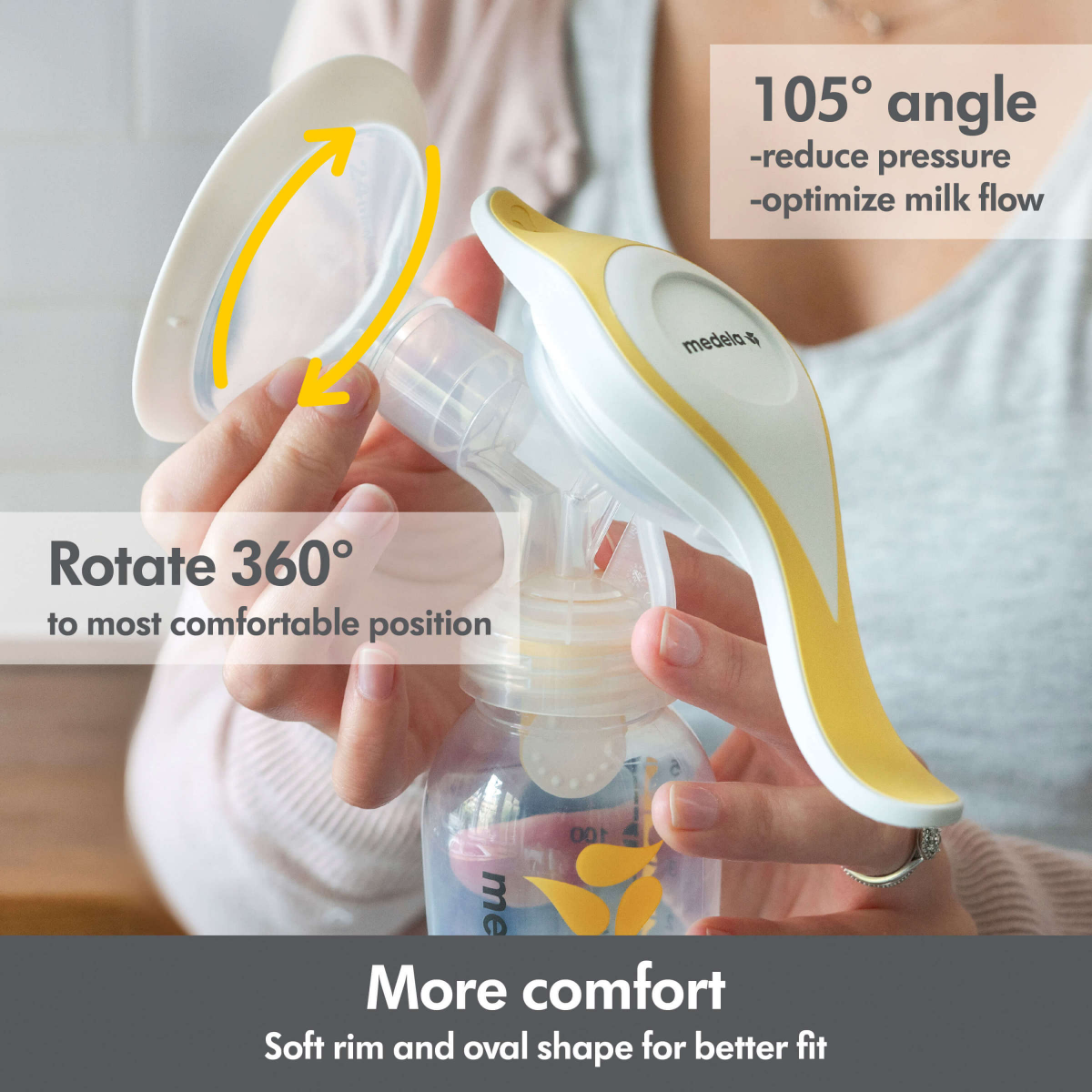 slide 5 of 7, Medela Harmony Manual Breast Pump, 1 ct