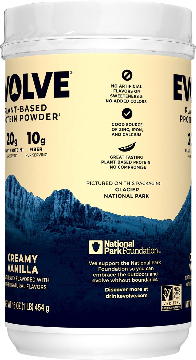 slide 5 of 6, Evolve Protein Powder, 16 oz