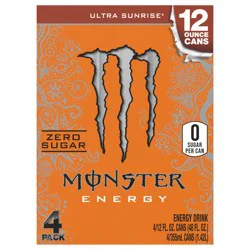 Monster Energy Ultra Sunrise 6/4/12oz
