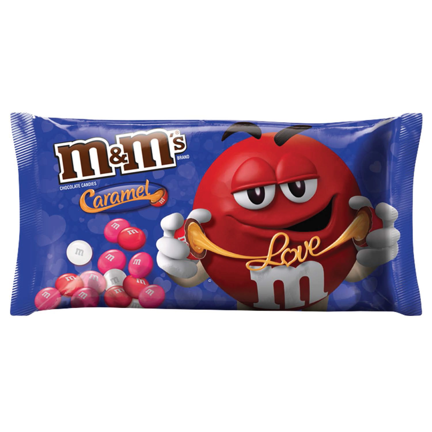 slide 1 of 6, M&M'S Valentine's Caramel Chocolate Candy 10.2-Ounce Bag, 10.2 oz