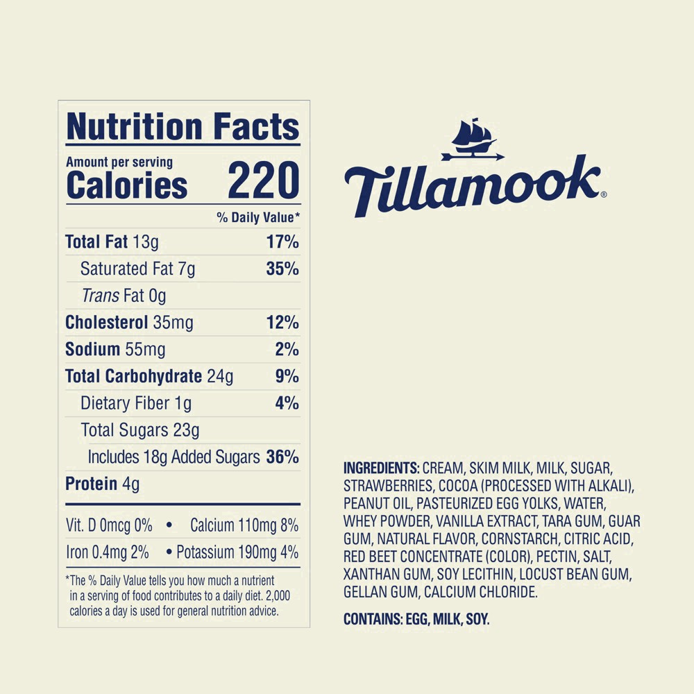 slide 31 of 31, Tillamook Neapolitan Ice Cream, 48fl-oz, 855 g