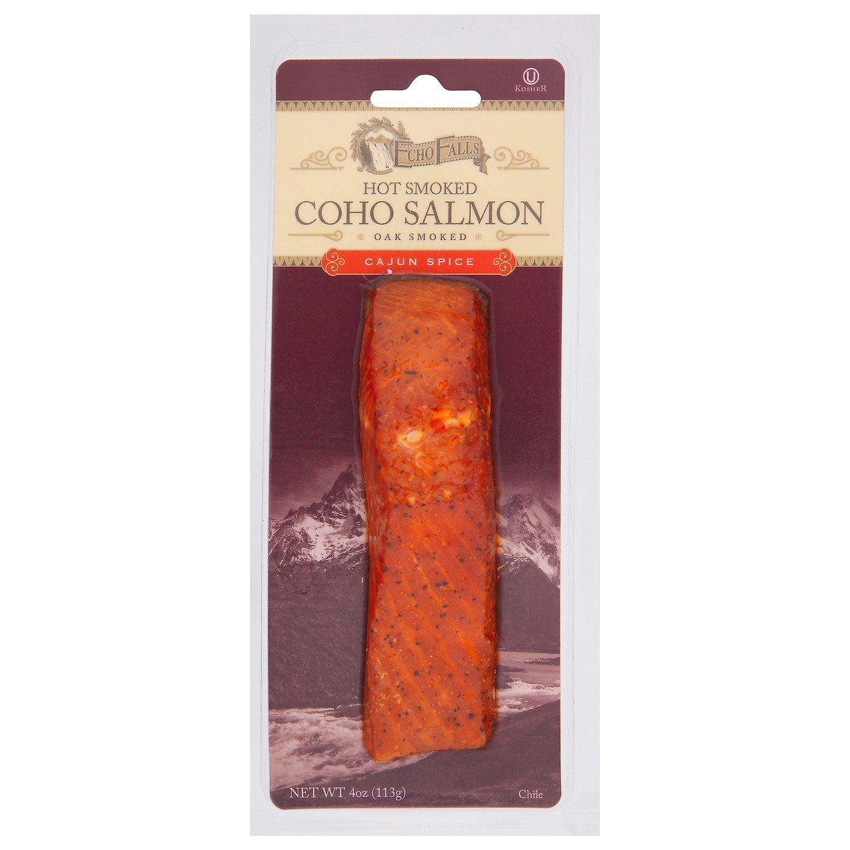 slide 1 of 14, Echo Falls Hot Smoked Cajun Spice Coho Salmon 4 oz, 4 oz