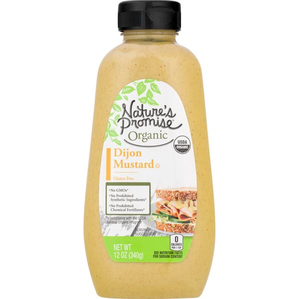 slide 1 of 1, Nature's Promise Organic Dijon Mustard, 12 oz