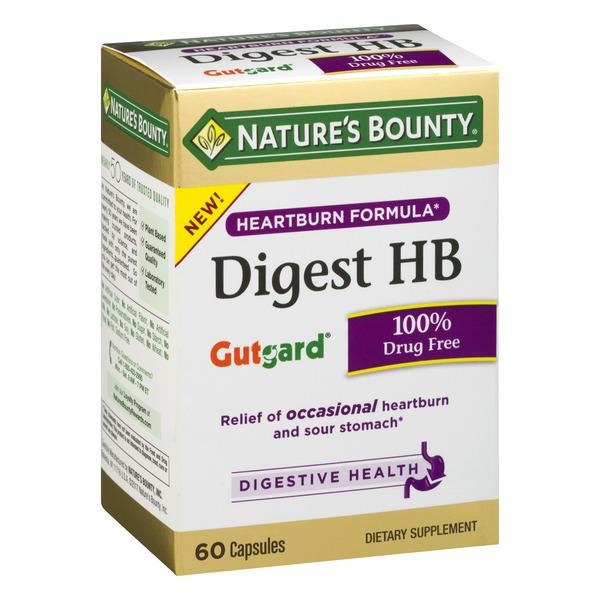 slide 1 of 5, Nature's Bounty Digest Heart Burn Formula, 60 ct