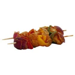 Kabobs Chicken With Peppers Pineapple Teriyaki Packaged 2 Count - 1.5 Lb