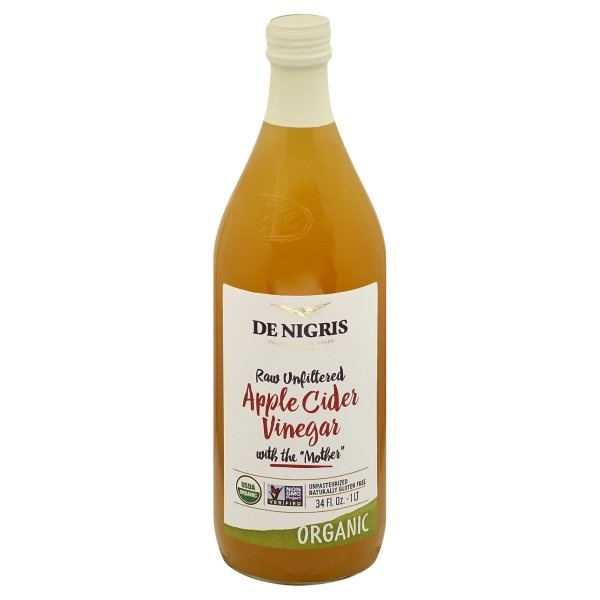 slide 1 of 1, De Nigris Organic Raw Unfiltered Apple Cider Vinegar With Mother, 34 fl oz