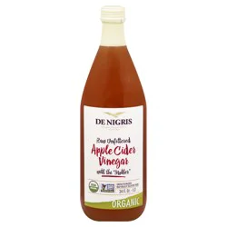 De Nigris Organic Raw Unfiltered Apple Cider Vinegar With Mother