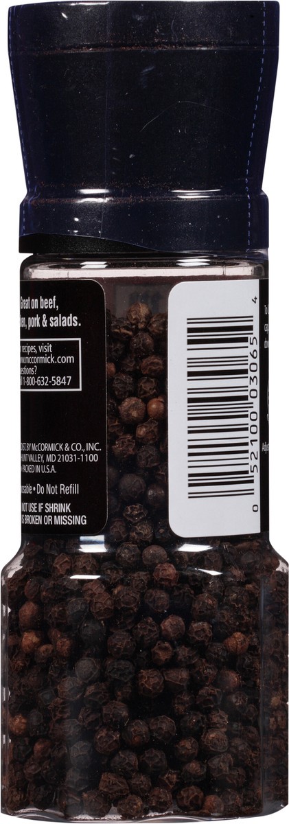 slide 2 of 7, McCormick Black Peppercorn Grinder, 2.5 oz