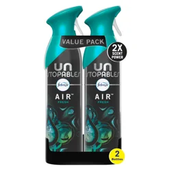 Febreze Air Mist, Air Freshener Spray, Odor Fighting Room Spray, Unstopables Fresh Scent, 8.1oz, 2ct
