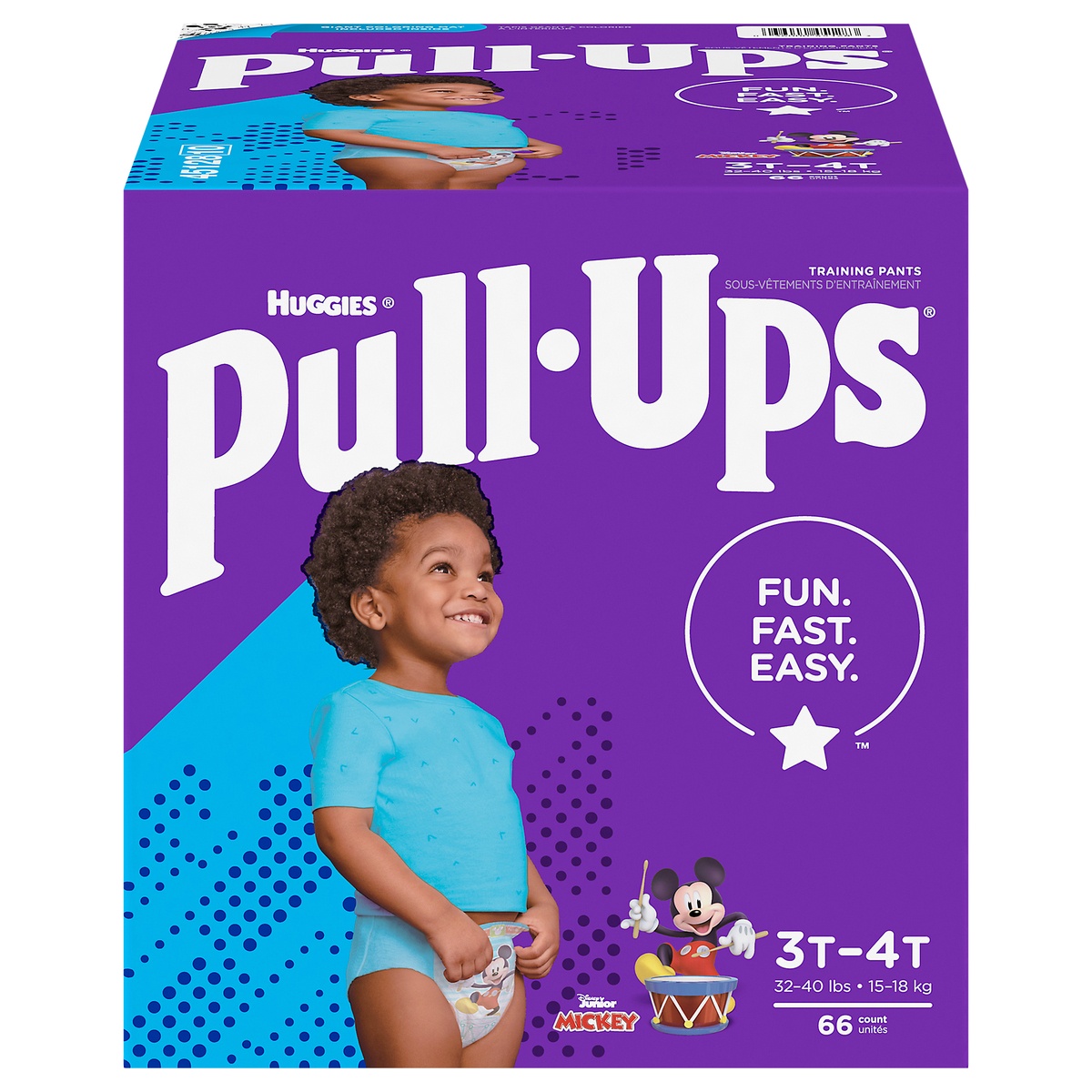 slide 1 of 8, Pull-Ups Boys' Learning Designs Training Pants, 3T-4T, 66 ct