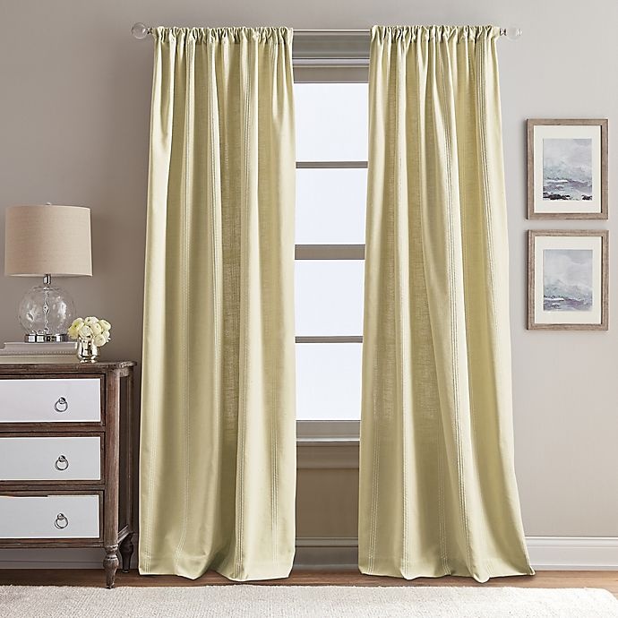 slide 1 of 2, Peri Home Eastman Rod Pocket Window Curtain Panel - Gold, 63 in