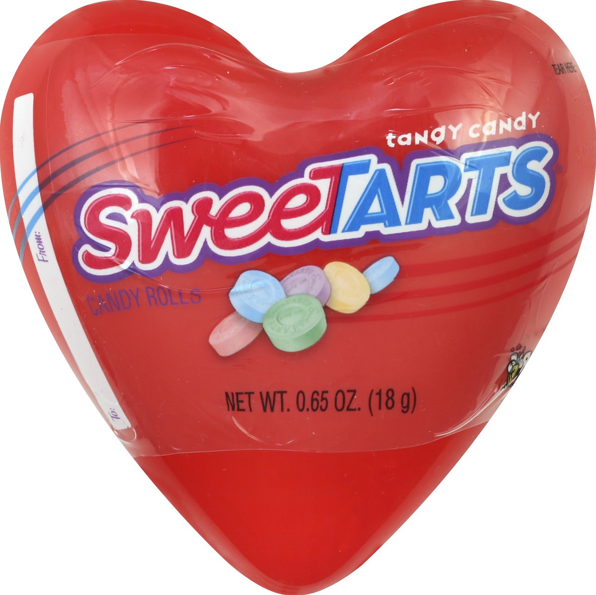 slide 3 of 3, BEE Plastic SweeTart Hearts, 0.65 oz