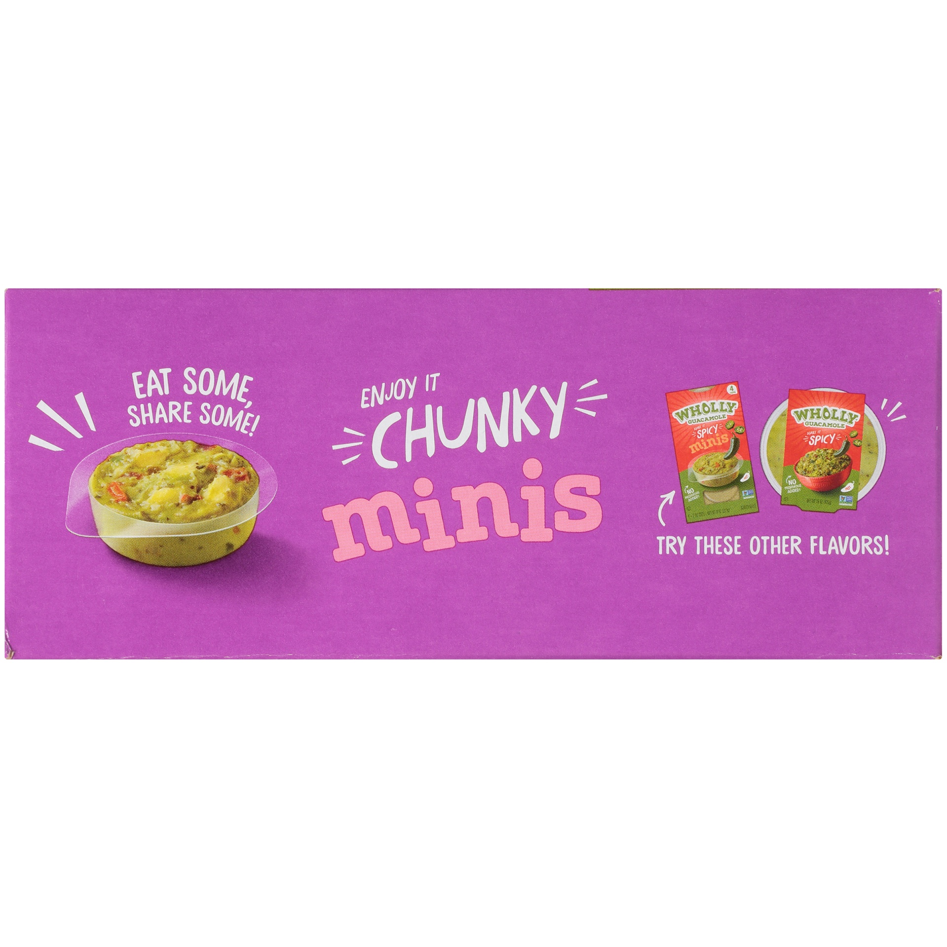 slide 4 of 8, Wholly Guacamole Spicy Homestyle Guacamole Minis, 6 ct; 2 oz