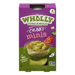 Wholly Guacamole Spicy Homestyle Guacamole Minis