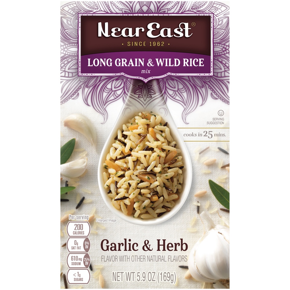 slide 2 of 4, Near East Garlic & Herb Long Grain & Wild Rice Mix, 5.9 oz