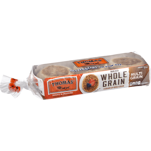 slide 7 of 8, Thomas' English Muffins Whole Grain Multi Grain - 12 Oz, 12 oz