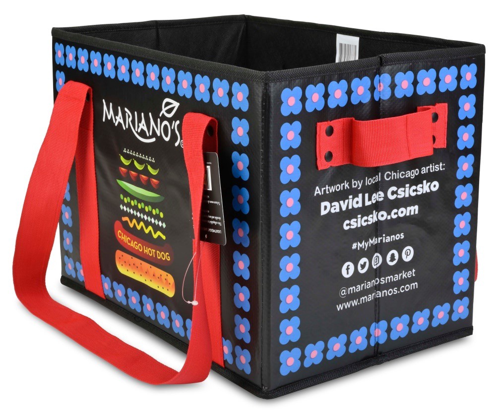 slide 3 of 4, Mariano's Hot Dog Collapsible Box Bag, 1 ct