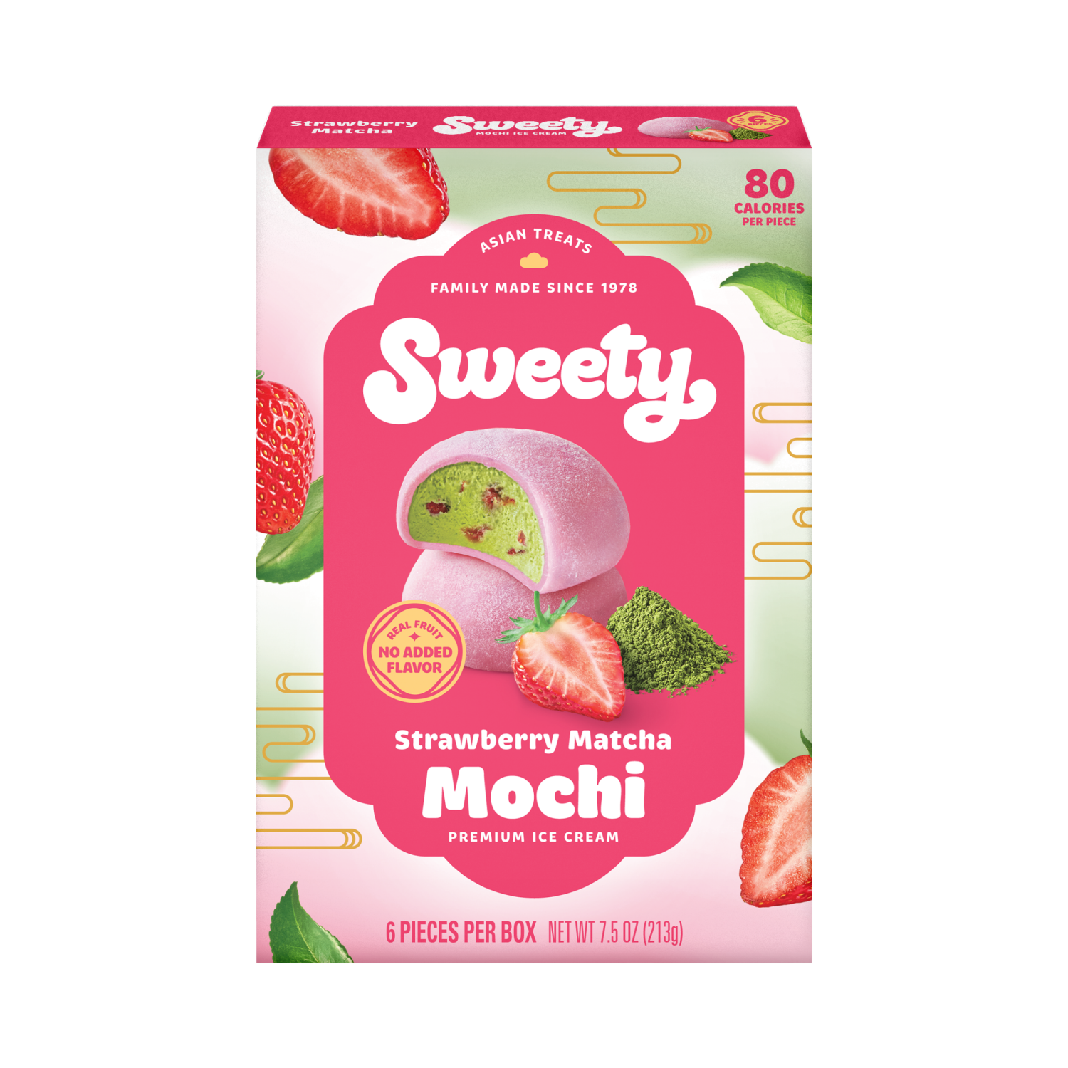 slide 1 of 3, Sweety Mochi Strawberry Matcha 7.5 Oz, 7.5 oz