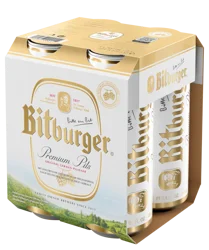 Bitburger Premium Pils Beer 4 - 16.9 fl oz Cans