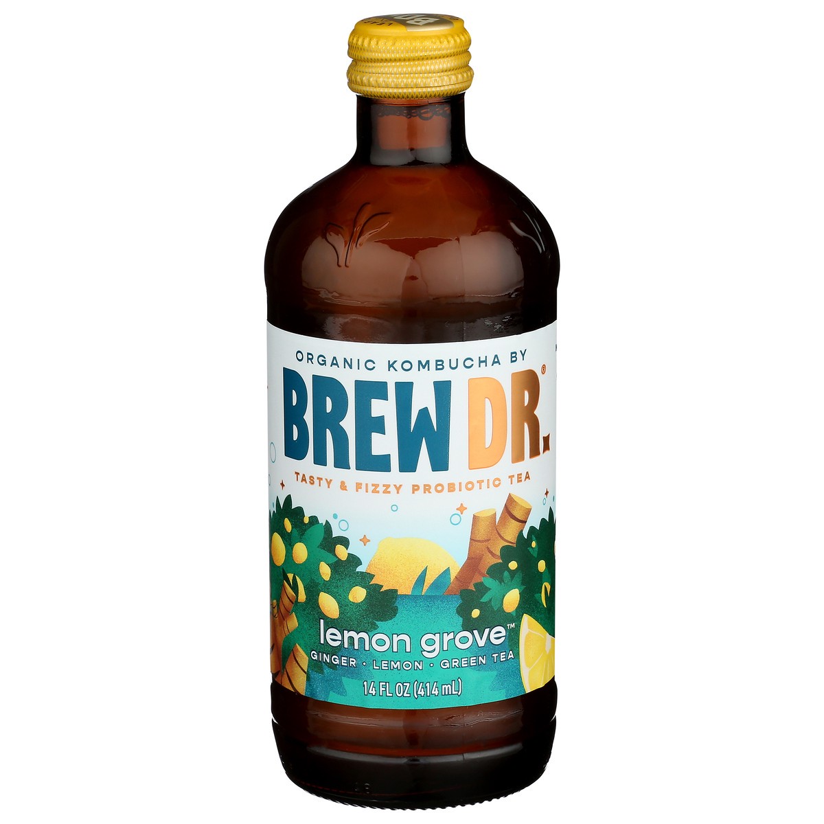 slide 1 of 9, Brew Dr. Brew Dr Kombucha Lemon Grove - 14 fl oz, 14 fl oz