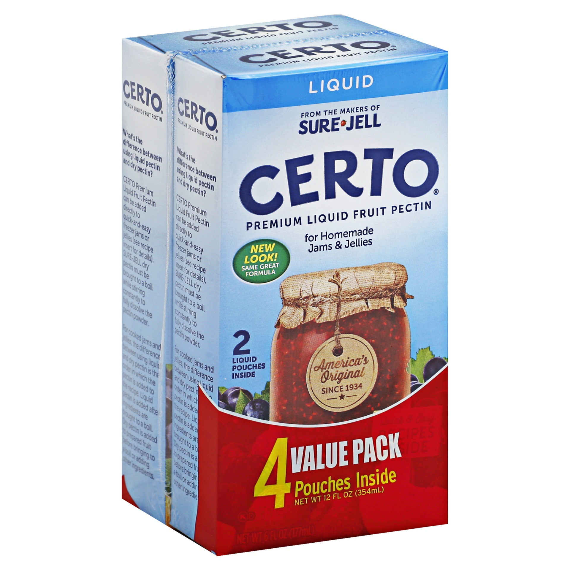 slide 1 of 21, Kraft Certo Liquid Fruit Pectin - Value Pack, 1 ct