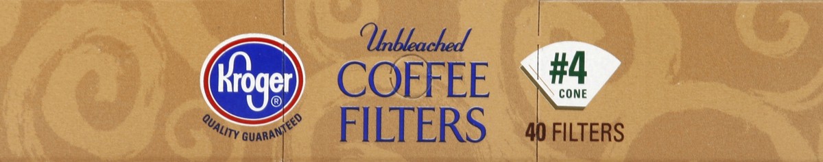 slide 3 of 5, Kroger Unbleached Cone Coffee Filters #4 - 40 ct, 40 ct