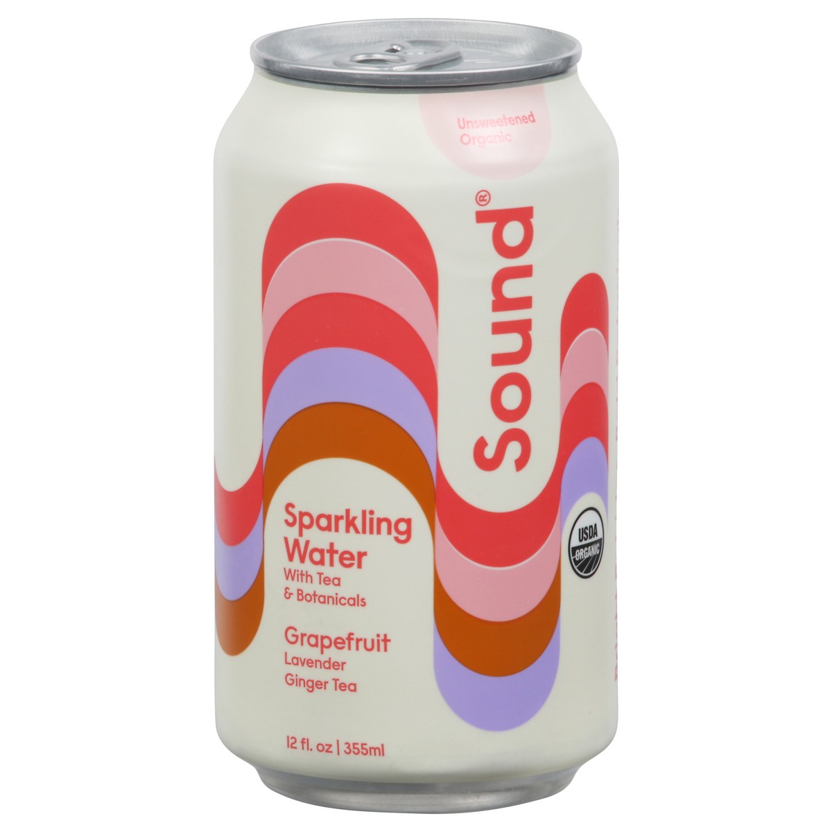 slide 2 of 12, SOUND Unsweetened Organic Grapefruit Sparkling Water 12 fl oz, 