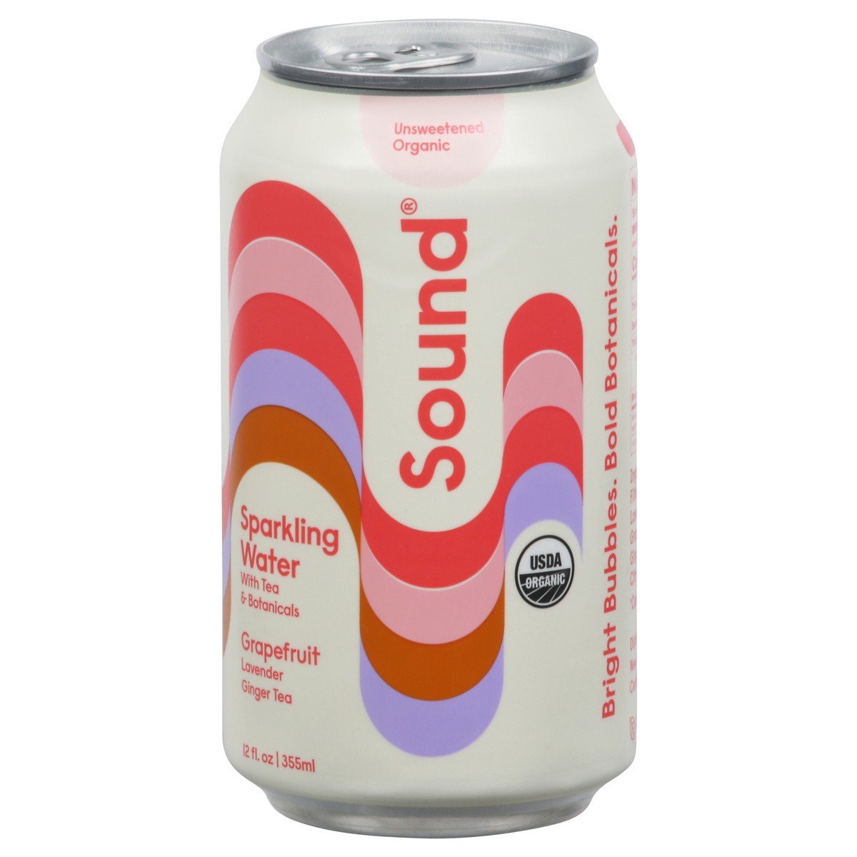 slide 1 of 12, SOUND Unsweetened Organic Grapefruit Sparkling Water 12 fl oz, 