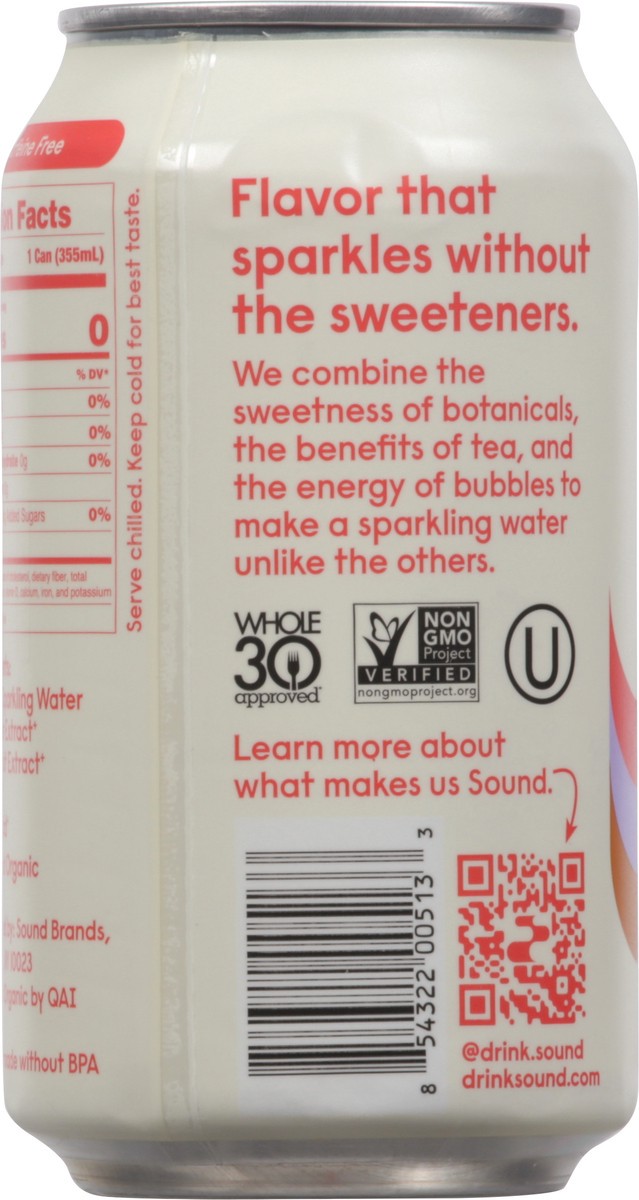 slide 11 of 12, SOUND Unsweetened Organic Grapefruit Sparkling Water 12 fl oz, 