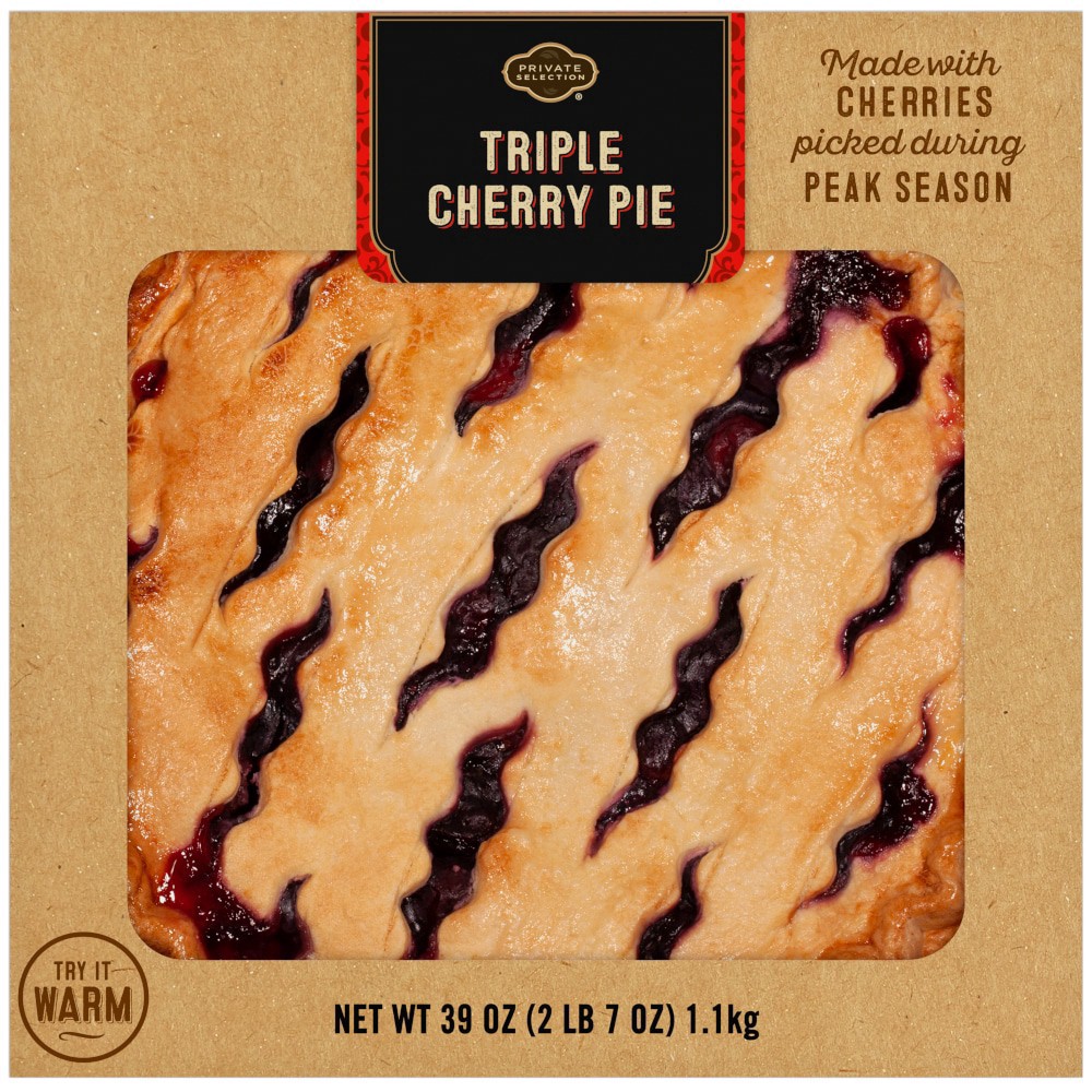 slide 2 of 3, Private Selection® Triple Cherry Pie, 39 oz
