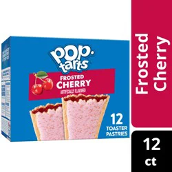 Pop-Tarts Toaster Pastries, Breakfast Foods, Kids Snacks, Frosted Cherry, 20.3oz Box, 12 Pop-Tarts