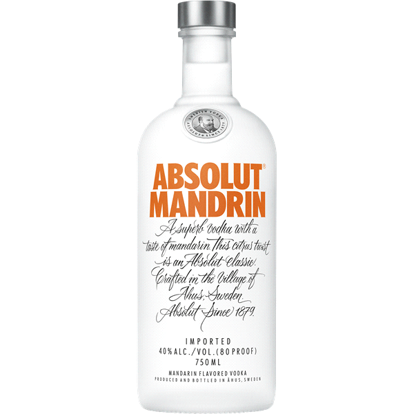 slide 1 of 1, Absolut Vodka Mandrin, 750 ml